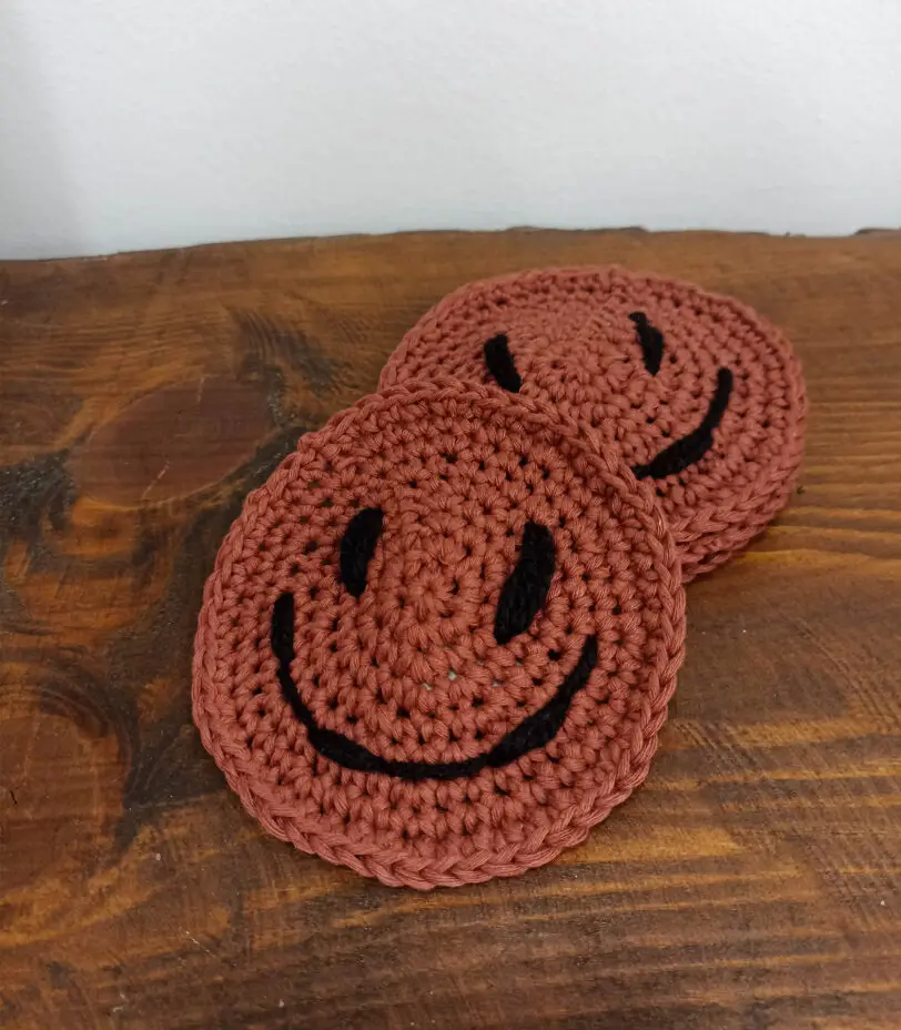 Πλεκτά σουβέρ Smiley 4 Pcs - Image 2