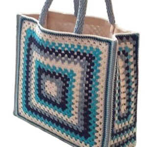 Τσάντα με granny squares