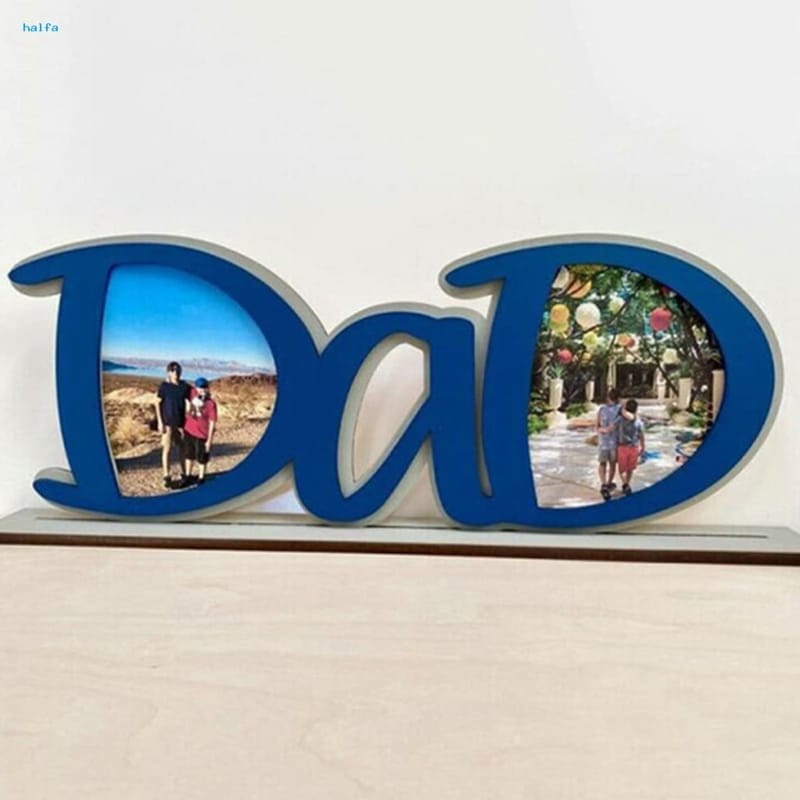 Laser Cut Fathers Day Photo Frame 1 Laser Cut Fathers Day Photo Frame Dad Letter Shape Picture Frame