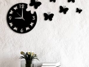 3D Butterflies DIY Wall Clock