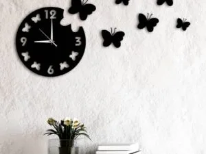 3D Butterflies DIY Wall Clock