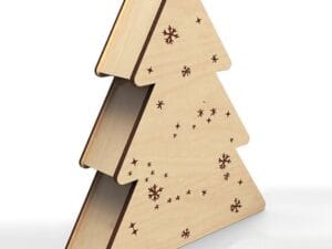 Christmas Tree Gift Box Free Vector
