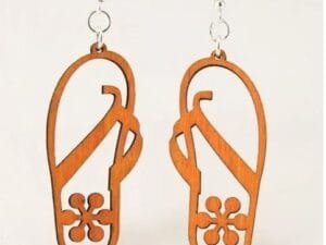 Laser Cut Flip Flops Earrings