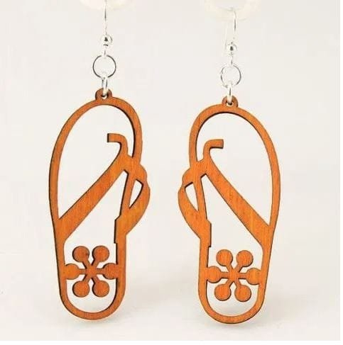 Laser Cut Flip Flops Earrings 1 Laser Cut Flip Flops Earrings