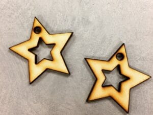 Star Laser Cut Earrings