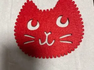 Laser Cut Cat Felt Coaster