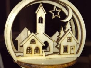 Laser Cut Christmas Ball
