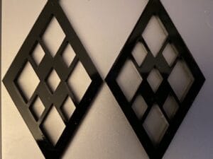 Laser Cut Diamond Earrings