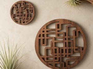 Laser Cut Lattice Design Coasters