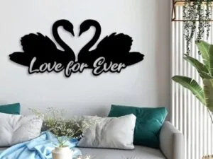 Laser Cut Love Forever Couple Wall Decor