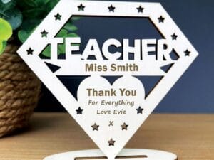 Laser Cut Personalized Teacher