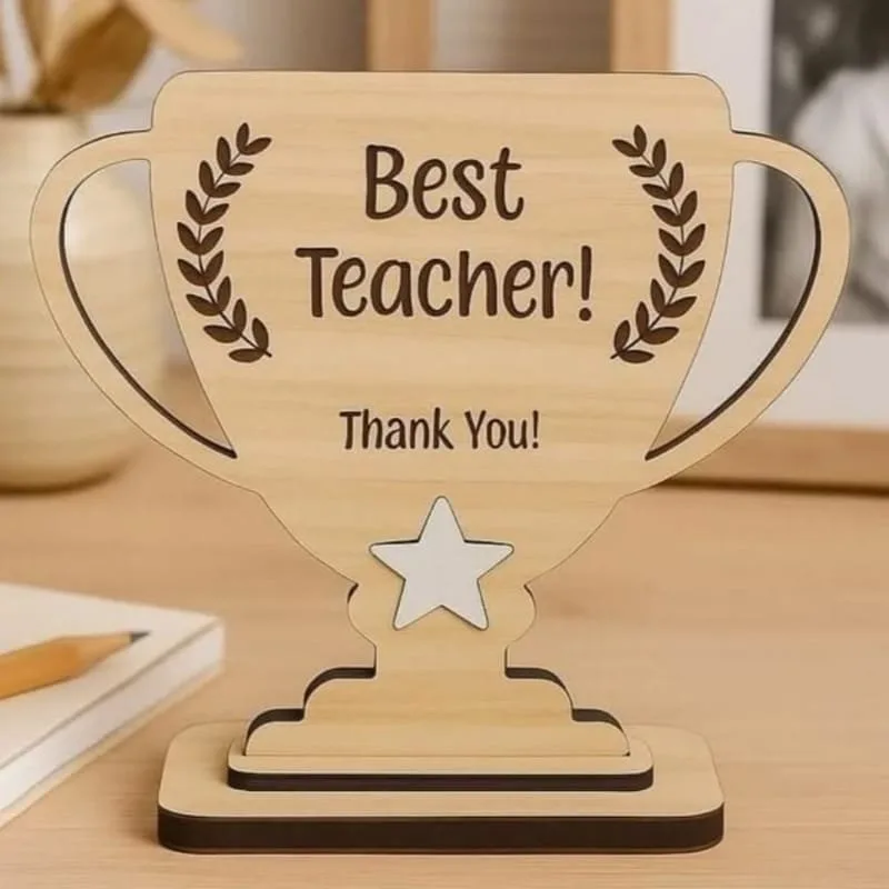 Laser cut best teacher