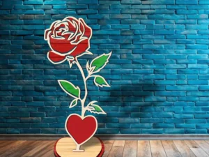 Laser Cut Rose stand