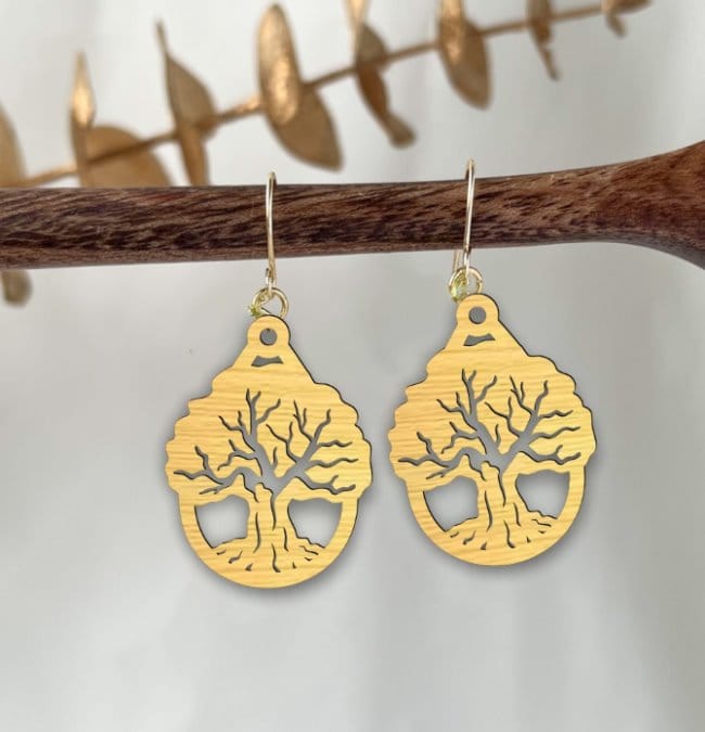 Tree earrings E0021111 1 Tree earrings E0021111