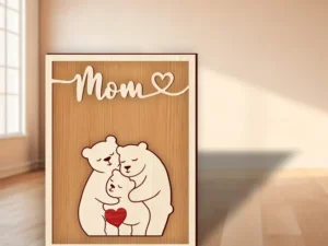 Laser Cut Bear family
