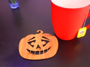 Laser Cut Halloween Coaster
