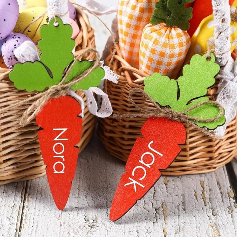 Basket Name Blank Wooden Easter Carrot 1 Basket Name Blank Wooden Easter Carrot