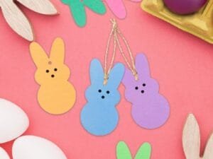 Bunny Wooden Cutout Hanging Ornament