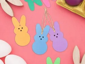 Bunny Wooden Cutout Hanging Ornament
