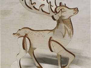 Laser Cut Christmas Deer Decor