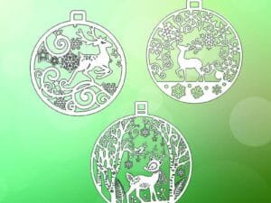 Laser Cut Christmas Deer Decorative