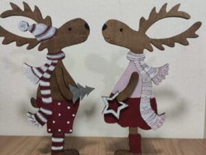 Laser Cut Christmas Fawn Decoration