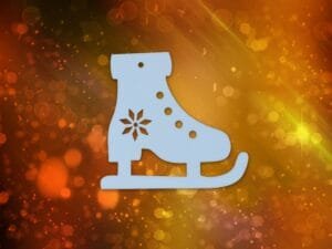 Laser Cut Christmas Ice Skates