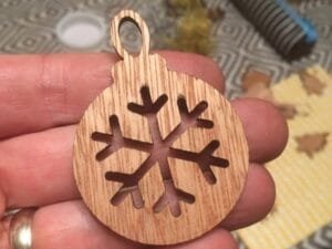 Laser Cut Christmas Ornaments