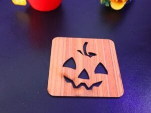 Laser Cut Halloween Coaster