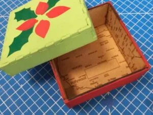 Laser Cut Holiday Christmas Box