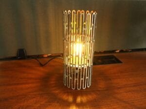 Laser Cut Living Hinge Cylindrical Lampshade