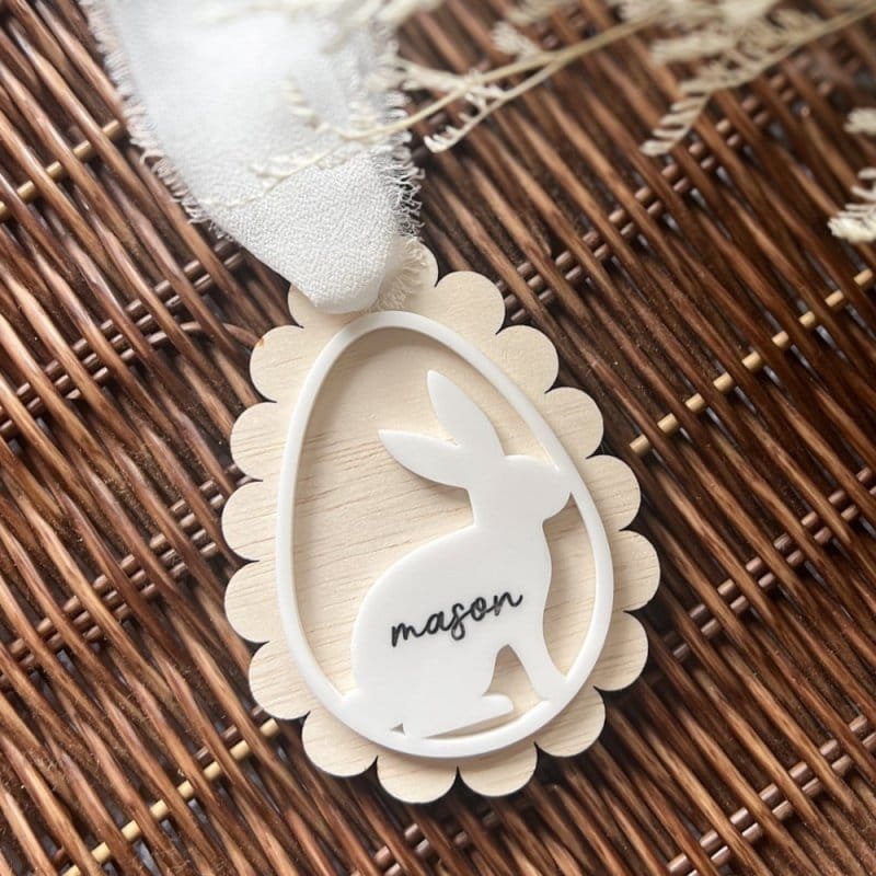 Laser Cut Personalized Easter Bunny 1 Laser Cut Personalized Easter Bunny
