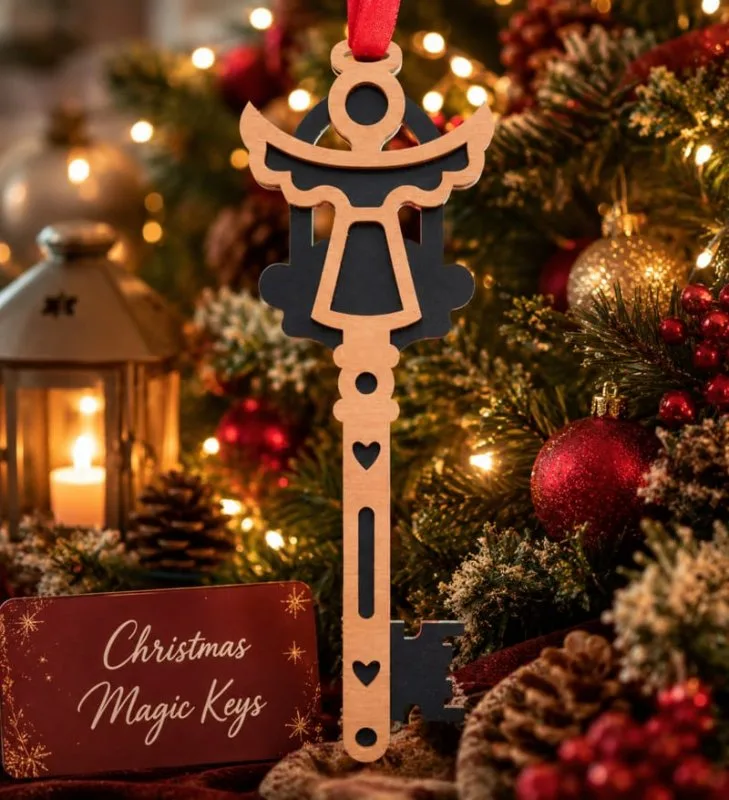 Laser Cut Santa Magic Key