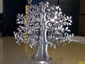 Laser Cut Slotted Freestanding Tree