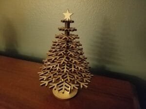 Laser Cut Wood Christmas Tree