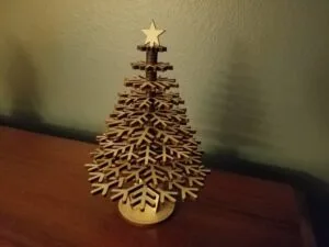 Laser Cut Wood Christmas Tree