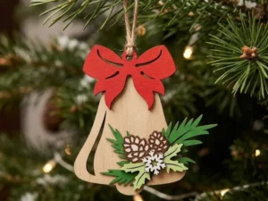 Laser Cut Christmas bell