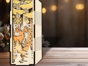 Christmas book nook