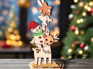 Deer And Bear With Rabbit Decoration