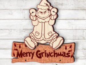 Grinch Christmas Sign