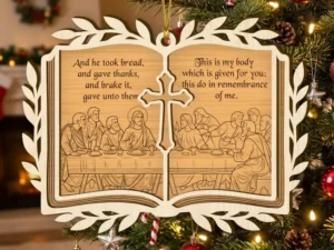 Laser Cut Christmas Ornament