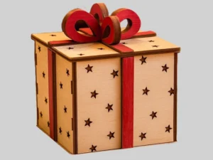 Laser Cut Christmas gift box